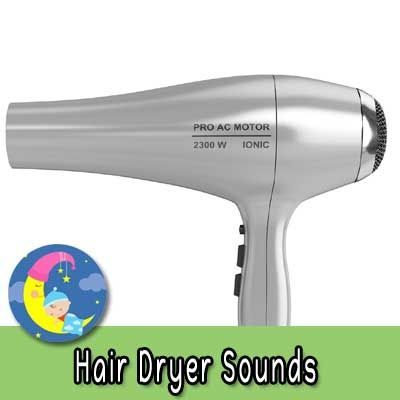 hair dryer white noise baby